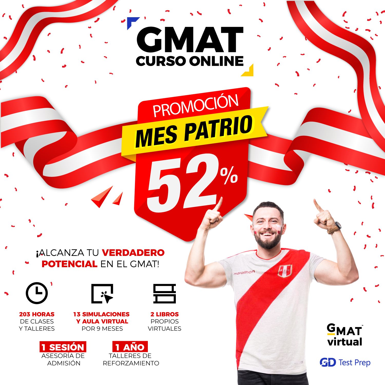52% DSCTO GMAT GRUPAL